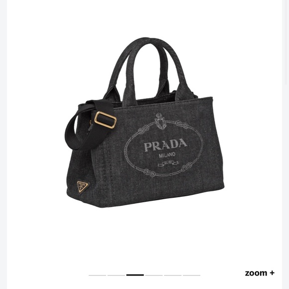 Prada black denim handbag - Picture 10 of 13